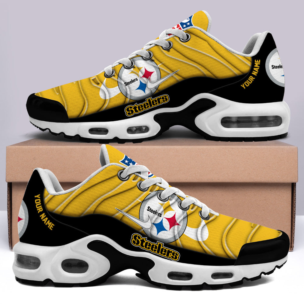 [SPECIAL OFFER] NEW CUSTOMIZED NFL14 PSB PITTSBURGH STEELERS AIR MAX PLUS SNEAKERS