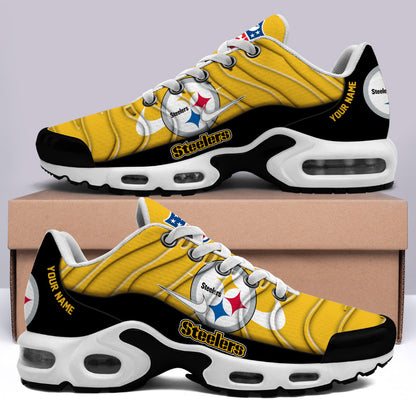 [SPECIAL OFFER] NEW CUSTOMIZED NFL14 PSB PITTSBURGH STEELERS AIR MAX PLUS SNEAKERS