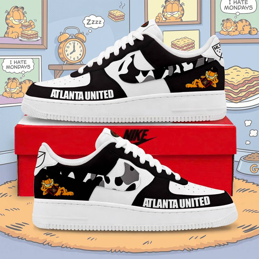 FINAL SALE - NEW CUSTOMIZED MLS14 ALU ALT UNITED FC x GARFIELD AF1 SNEAKERS