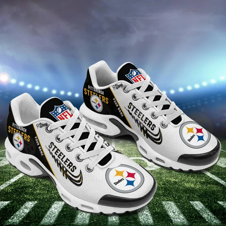 LIMITED EDITION - NEW CUSTOMIZED NFL14 PSB PITTSBURGH STEELERS AIR MAX PLUS SNEAKERS