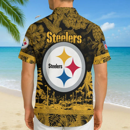 LIMITED EDITION - NEW CUSTOMIZED NFL14 PSB PITTSBURGH STEELERS UNISEX HAWAIIAN SHIRT