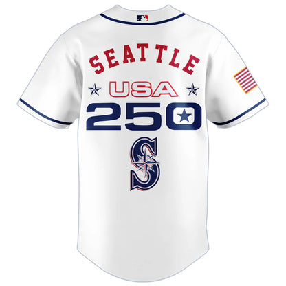 LIMITED EDITION - NEW CUSTOMIZED MLB14 SMS SEATTLE MARINERS BASEBALL JERSEY