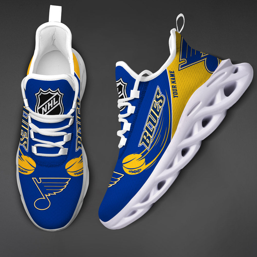 LIMITED EDITION - NEW CUSTOMIZED NHL14 SLB ST. LOUIS BLUES CLUNKY SNEAKERS