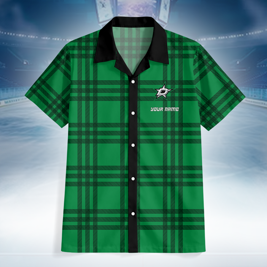 LIMITED EDITION - NEW CUSTOMIZED NHL15 DLS DALLAS STARS UNISEX HAWAIIAN SHIRT
