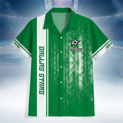 LIMITED EDITION - NEW CUSTOMIZED NHL15 DLS DALLAS STARS UNISEX HAWAIIAN SHIRT