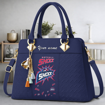 [FAN FAVORITE] NEW CUSTOMIZED WNBA15 DTS DETROIT SHOCK MULTICOLOR HANDBAG