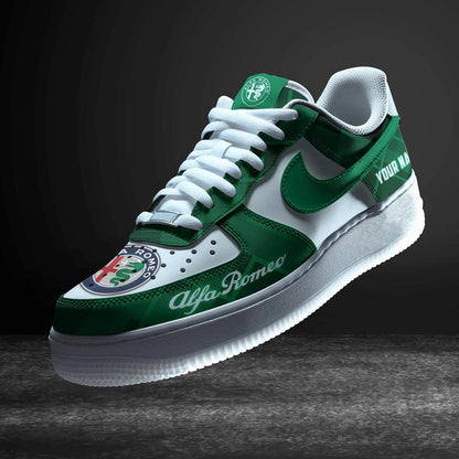 LIMITED RUN - NEW CUSTOMIZED F115 ALR ALFA ROMEO AF1 SNEAKERS