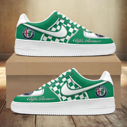 LIMITED RUN - NEW CUSTOMIZED F115 ALR ALFA ROMEO AF1 SNEAKERS