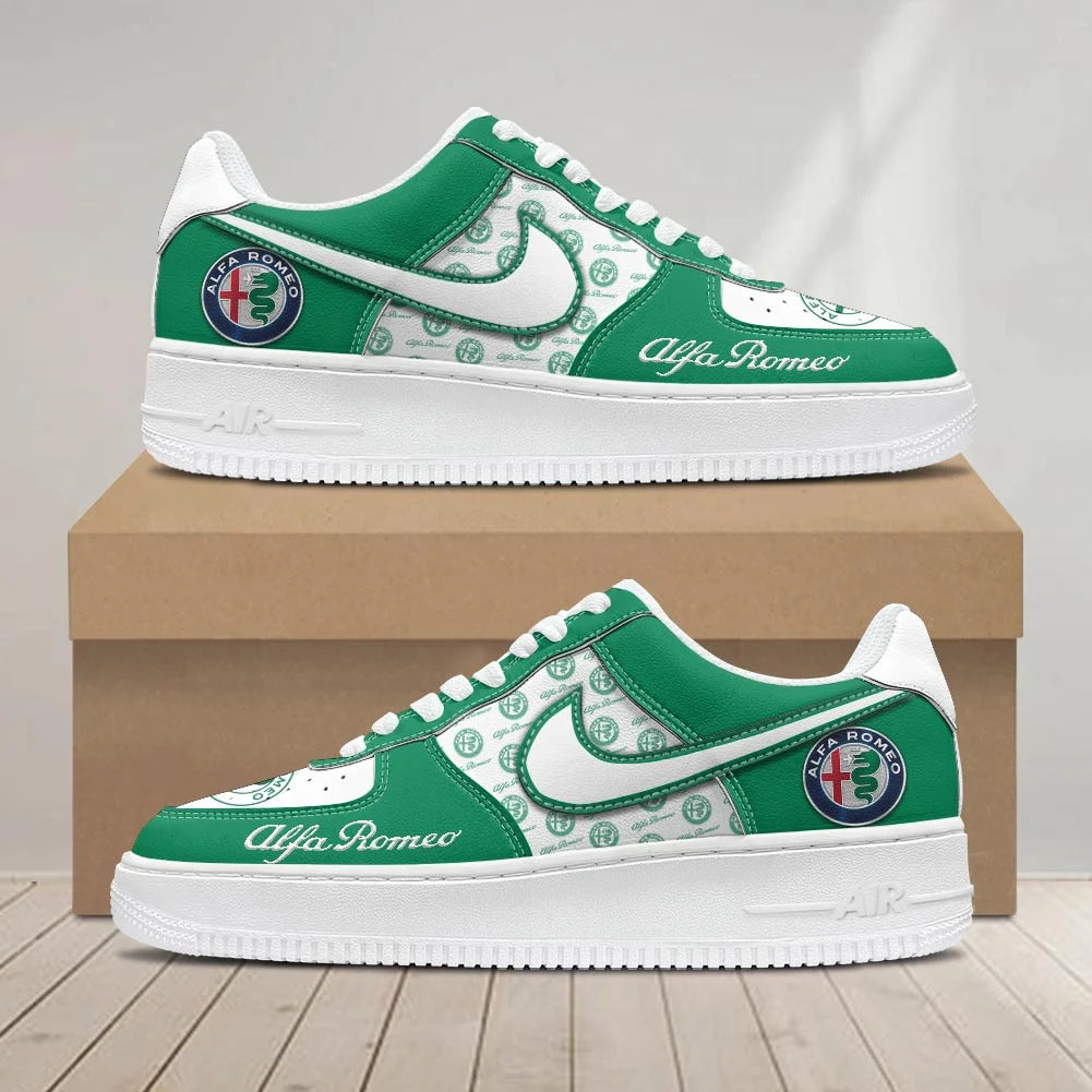 LIMITED RUN - NEW CUSTOMIZED F115 ALR ALFA ROMEO AF1 SNEAKERS