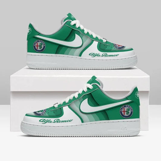 LIMITED RUN - NEW CUSTOMIZED F115 ALR ALFA ROMEO AF1 SNEAKERS