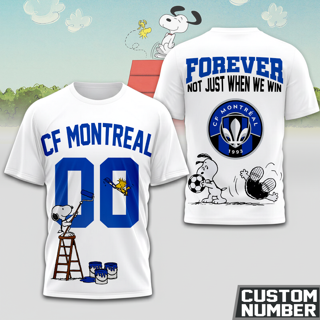 ENDING TODAY - NEW CUSTOMIZED MLS15 CFM CF MONTRÉAL x SNOOPY HOODIE, T-SHIRTS, ZIP HOODIE, SWEATSHIRTS & POLO