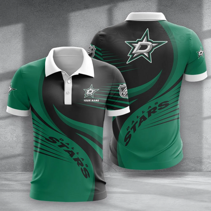 LIMITED EDITION - NEW CUSTOMIZED NHL15 DLS DALLAS STARS POLO SHIRT & T-SHIRTS