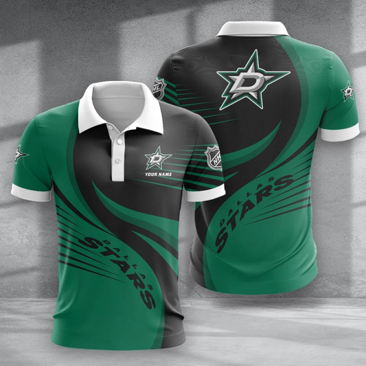LIMITED EDITION - NEW CUSTOMIZED NHL15 DLS DALLAS STARS POLO SHIRT & T-SHIRTS