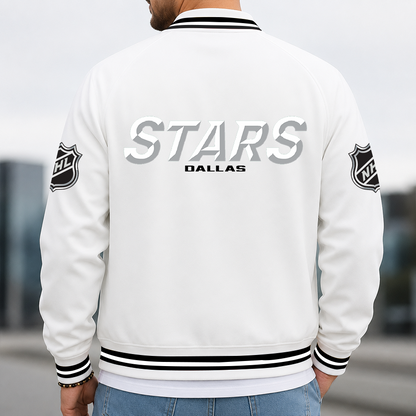 [SUPER SALE] NEW CUSTOMIZED NHL15 DLS DALLAS STARS MULTICOLOR MEN'S CASUAL JACKET
