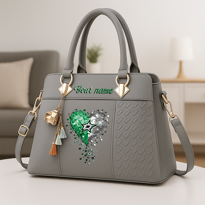 LIMITED EDITION - NEW CUSTOMIZED NHL15 DLS DALLAS STARS ZIP HANDBAG MULTICOLOR