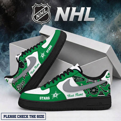 LIMITED EDITION - NEW CUSTOMIZED NHL15 DLS DALLAS STARS AF1 SHOES
