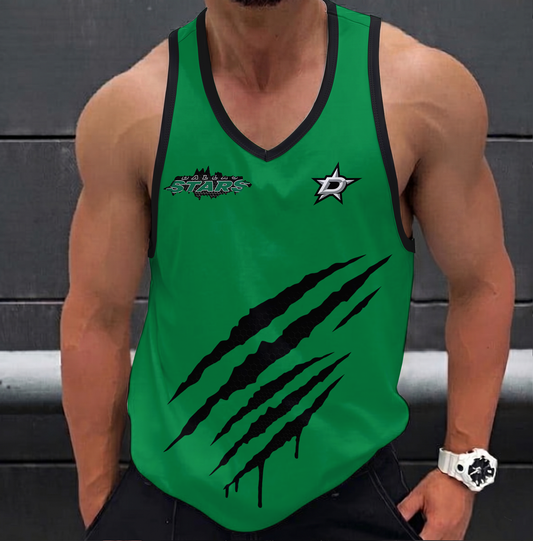 LIMITED EDITION - NEW CUSTOMIZED NHL15 DLS DALLAS STARS UNISEX TANK TOP