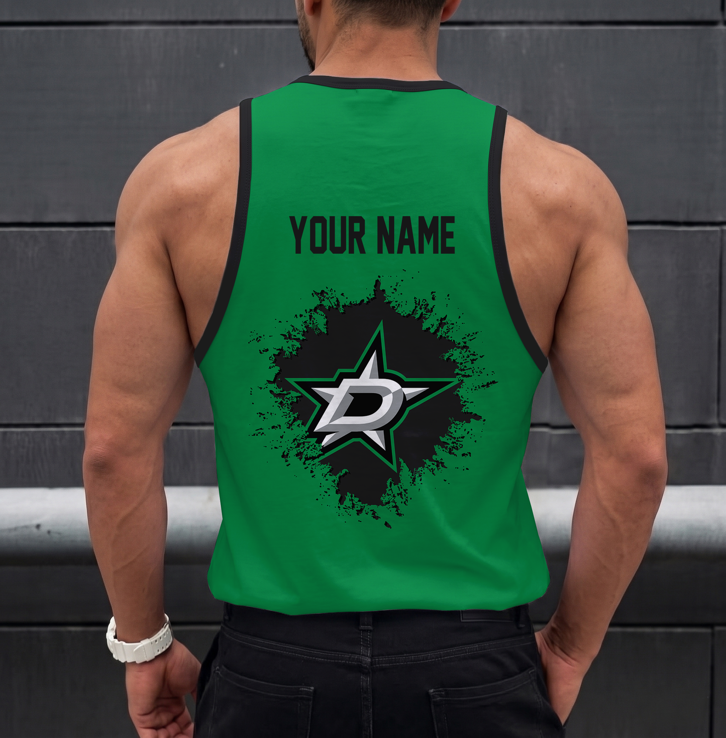 LIMITED EDITION - NEW CUSTOMIZED NHL15 DLS DALLAS STARS UNISEX TANK TOP