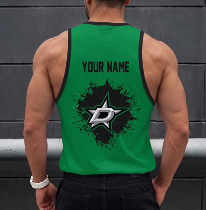 LIMITED EDITION - NEW CUSTOMIZED NHL15 DLS DALLAS STARS UNISEX TANK TOP