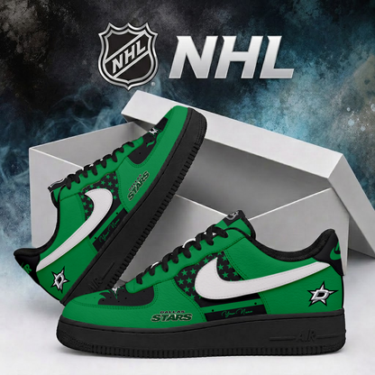 SPECIAL EDITION - NEW CUSTOMIZED NHL15 DLS DALLAS STARS AF1 SHOES