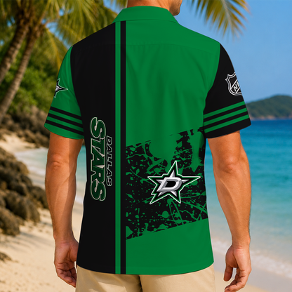 LIMITED EDITION - NEW CUSTOMIZED NHL15 DLS DALLAS STARS UNISEX HAWAIIAN SHIRT