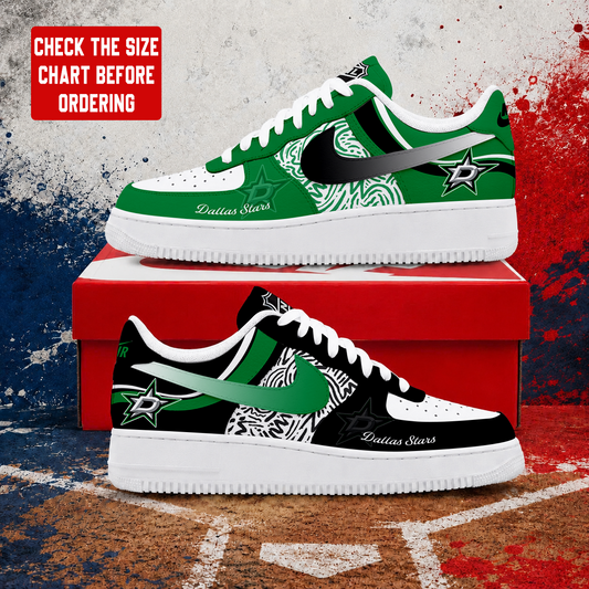 LIMITED EDITION - NEW CUSTOMIZED NHL15 DLS DALLAS STARS AF1 SHOES
