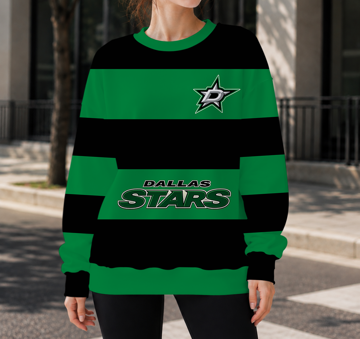 SPECIAL EDITION - NEW CUSTOMIZED NHL15 DLS DALLAS STARS UNISEX SWEATSHIRT
