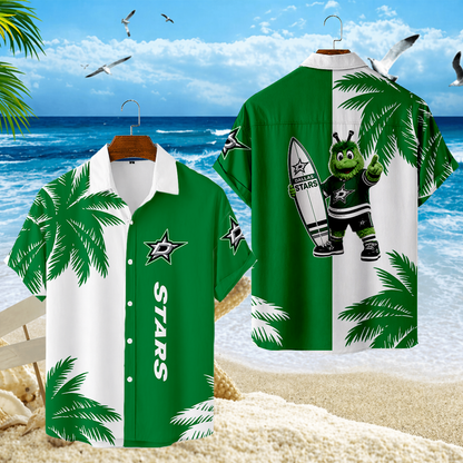 LIMITED EDITION - NEW CUSTOMIZED NHL15 DLS DALLAS STARS UNISEX HAWAIIAN SHIRT