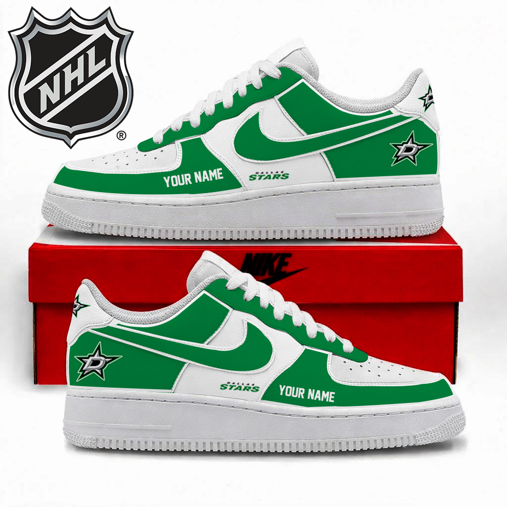 LIMITED EDITION - NEW CUSTOMIZED NHL15 DLS DALLAS STARS AF1 SHOES