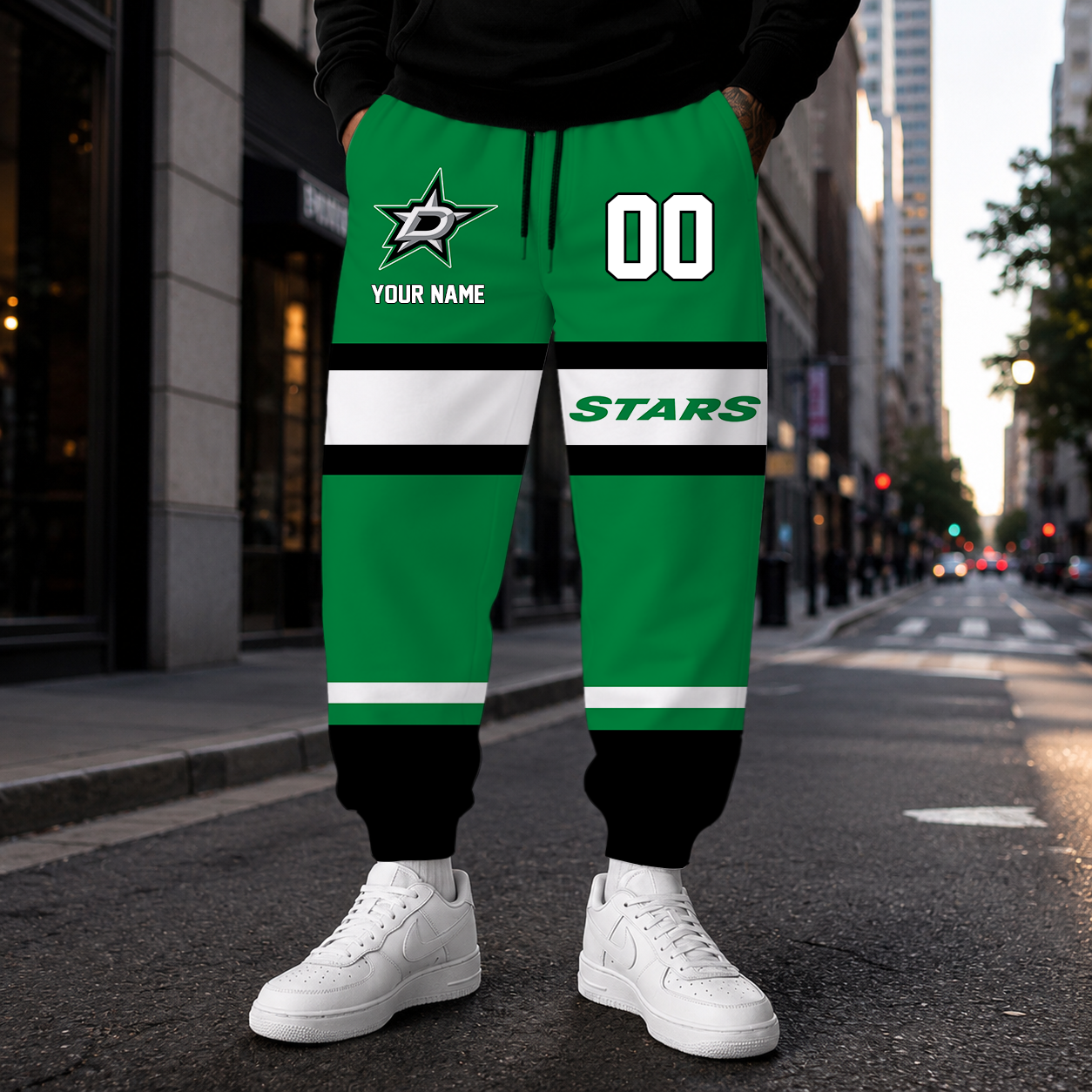 VIRAL EDITION - NEW CUSTOMIZED NHL15 DLS DALLAS STARS SWEATPANTS