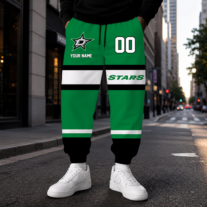 VIRAL EDITION - NEW CUSTOMIZED NHL15 DLS DALLAS STARS SWEATPANTS