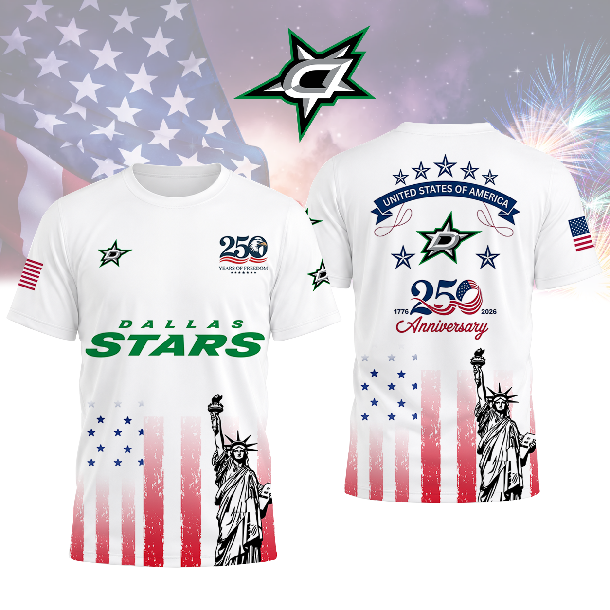 LIMITED EDITION - NEW CUSTOMIZED NHL15 DLS DALLAS STARS T-SHIRT, POLO SHIRT, ZIP POLO SHIRT, SWEATSHIRT, HOODIE & ZIP HOODIE