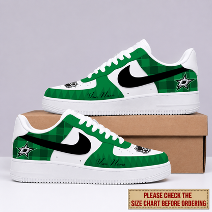 LIMITED EDITION - NEW CUSTOMIZED NHL15 DLS DALLAS STARS AF1 SHOES