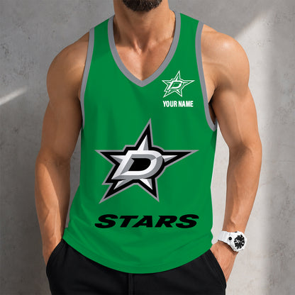 LIMITED EDITION - NEW CUSTOMIZED NHL15 DLS DALLAS STARS MEN'S TANK TOP