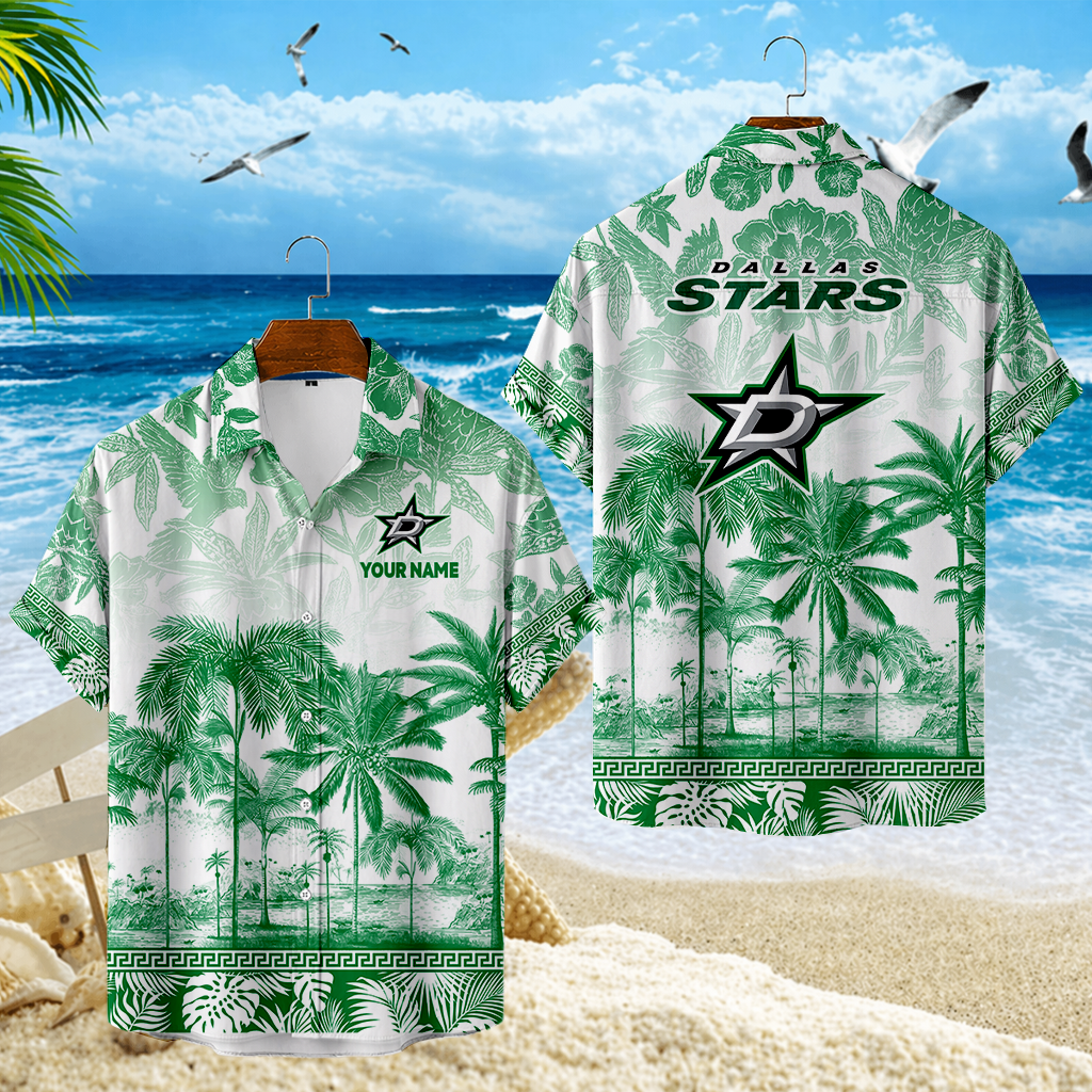 LIMITED EDITION - NEW CUSTOMIZED NHL15 DLS DALLAS STARS UNISEX HAWAIIAN SHIRT