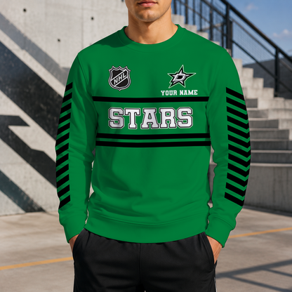 VIRAL EDITION - NEW CUSTOMIZED NHL15 DLS DALLAS STARS UNISEX SWEATSHIRT