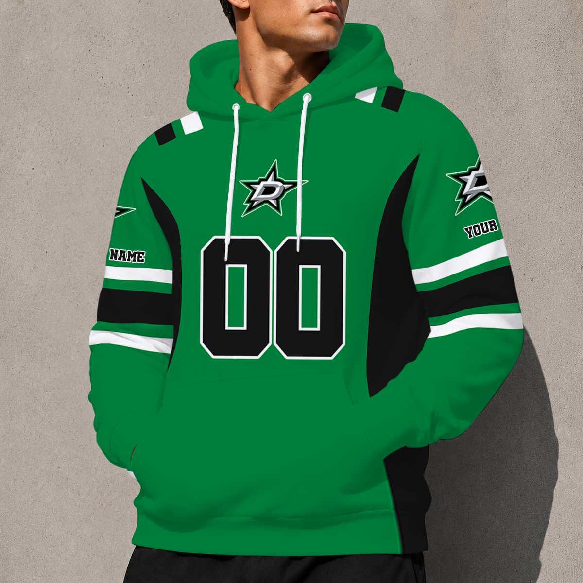 ELITE EDITION - NEW CUSTOMIZED NHL15 DLS DALLAS STARS HOODIE, ZIP HOODIE, T-SHIRT, POLO SHIRT, ZIP POLO SHIRT & SWEATSHIRT