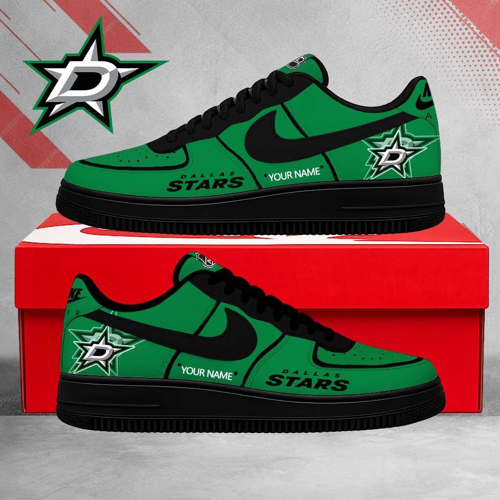 LIMITED EDITION - NEW CUSTOMIZED NHL15 DLS DALLAS STARS AF1 SHOES
