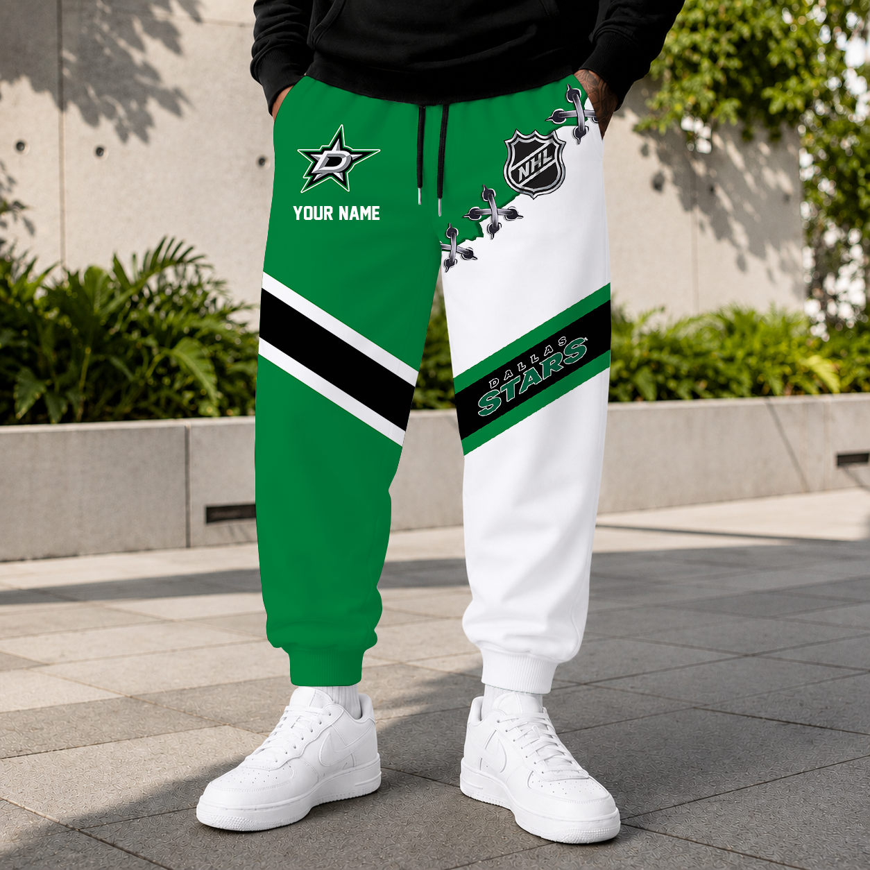 LIMITED EDITION - NEW CUSTOMIZED NHL15 DLS DALLAS STARS SWEATPANTS