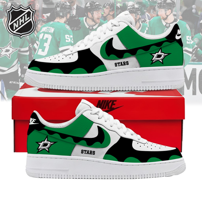 VIRAL EDITION - NEW CUSTOMIZED NHL15 DLS DALLAS STARS AF1 SHOES