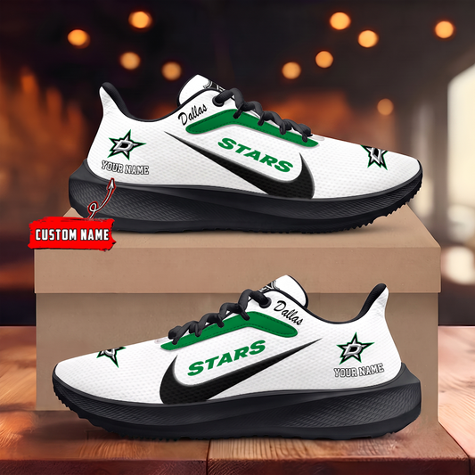 [SUPER SALE] NEW CUSTOMIZED NHL15 DLS DALLAS STARS ROAD RUNNING SHOES