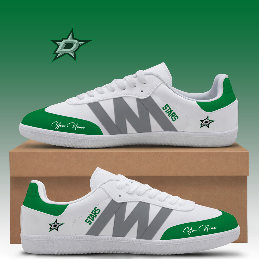 [SUPER SALE] NEW CUSTOMIZED NHL15 DLS DALLAS STARS CLASSIC SNEAKERS