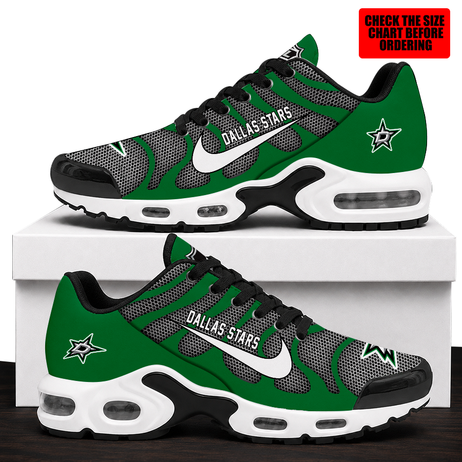 [SUPER SALE] NEW CUSTOMIZED NHL15 DLS DALLAS STARS AIR MAX PLUS SNEAKERS