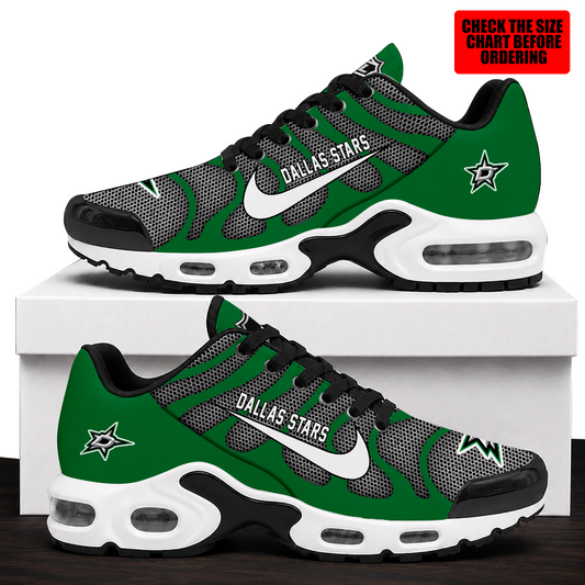 [SUPER SALE] NEW CUSTOMIZED NHL15 DLS DALLAS STARS AIR MAX PLUS SNEAKERS