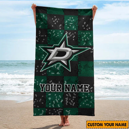 LIMITED EDITION - NEW CUSTOMIZED NHL15 DLS DALLAS STARS BEACH TOWEL FOR FAN
