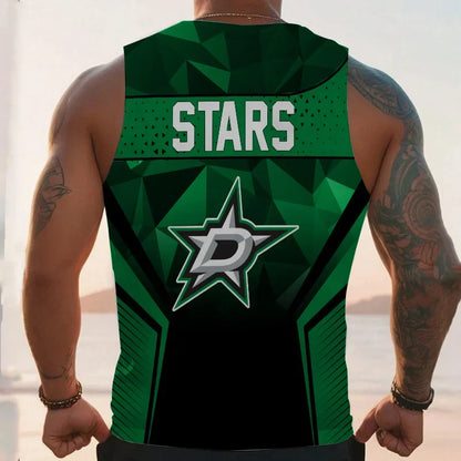 [SUPER SALE] NEW CUSTOMIZED NHL15 DLS DALLAS STARS UNISEX TANK TOP