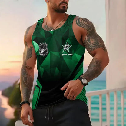 [SUPER SALE] NEW CUSTOMIZED NHL15 DLS DALLAS STARS UNISEX TANK TOP