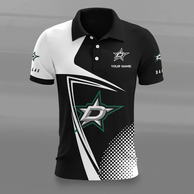 [SUPER SALE] NEW CUSTOMIZED NHL15 DLS DALLAS STARS POLO SHIRT