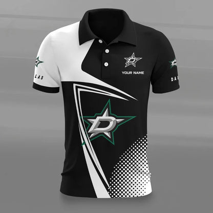 [SUPER SALE] NEW CUSTOMIZED NHL15 DLS DALLAS STARS POLO SHIRT