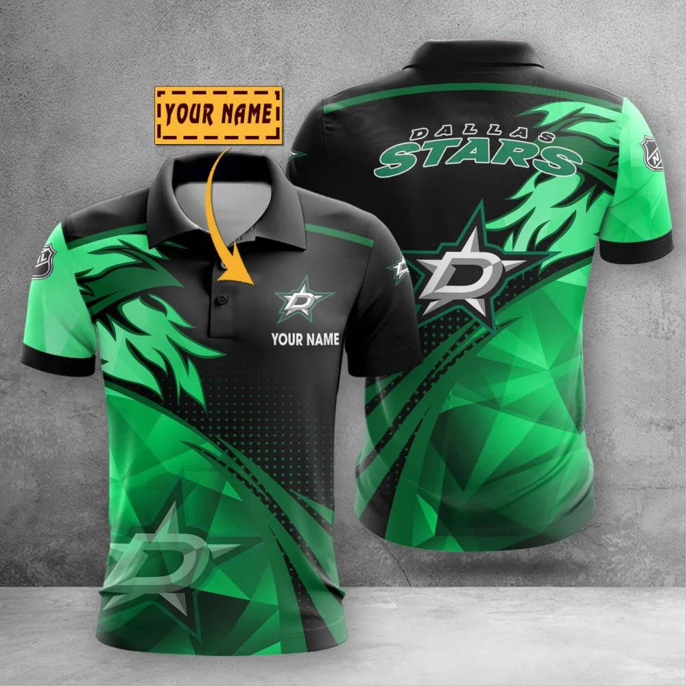 LIMITED EDITION - NEW CUSTOMIZED NHL15 DLS DALLAS STARS POLO SHIRT, ZIP POLO SHIRT & T-SHIRTS